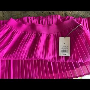 A New Day pleated hot pink fuschia magenta skirt